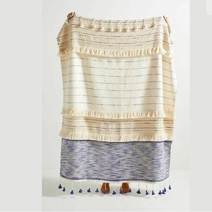 Anthropologie Embellished Nayo Throw Blanket